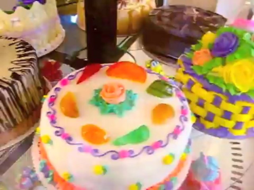 Bakery Cakes On A Rotary