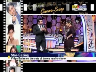 Vidya Balan on the sets of dance reality show