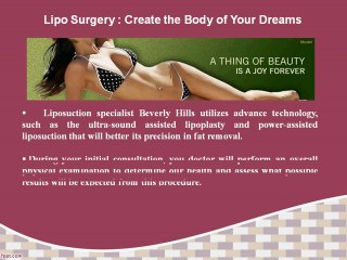 Get your treatment from an aesthetic surgery specialist!