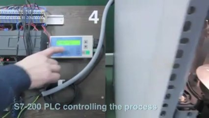 A PLC-controlled frappe-coffee making machine