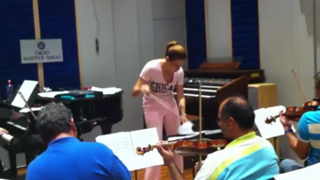 Η Ευγενία Μανωλίδου στην πρόβα MUSICAL, Αγάπη μου! 2