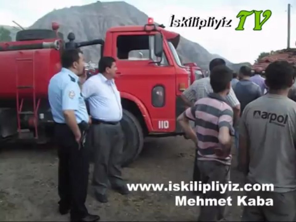 İskilip Sanayi Mahellesinde yangın