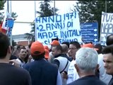 Teverola (CE) - La protesta degli operai Indesit -5- (10.06.13)