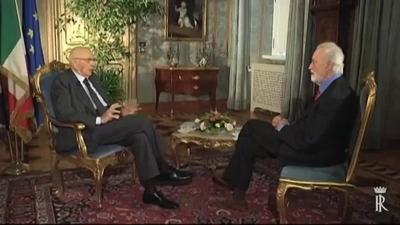 Roma - Colloquio di Napolitano con Eugenio Scalfari (10.06.13)