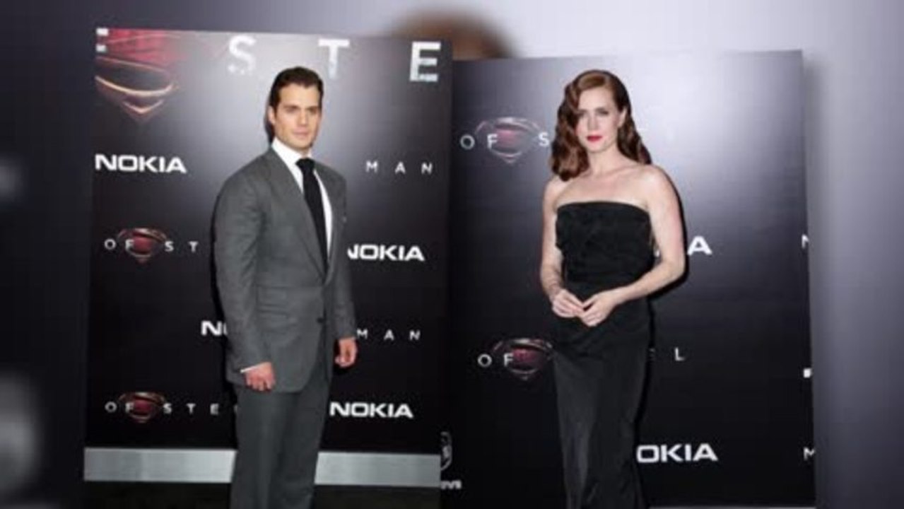 Amy Adams Wows in Lacy Black Gown at Man Of Steel Premiere