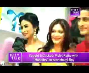 Caught & Clicked : Mohit Raina with  'Mahadev' co-star Mouni Roy