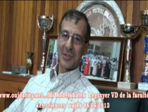 professeur Abdelkhalek Legssyer, vice doyen de la faculté des sciences umpo oujda chargé de la recherche, qui nous a donné une vue synoptique sur l’état des lieux de la recherche dans cette institution.