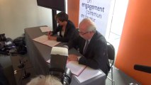 Signature accord-cadre entre le ministère et Total