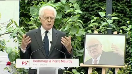 Lionel Jospin: «Le nom de Pierre Mauroy restera attaché à de belles vertus: le goût du travail, les convictions, la simplicité des mœurs.»