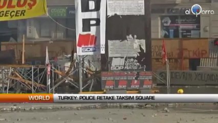 Turkey: Police take back Taksim Square