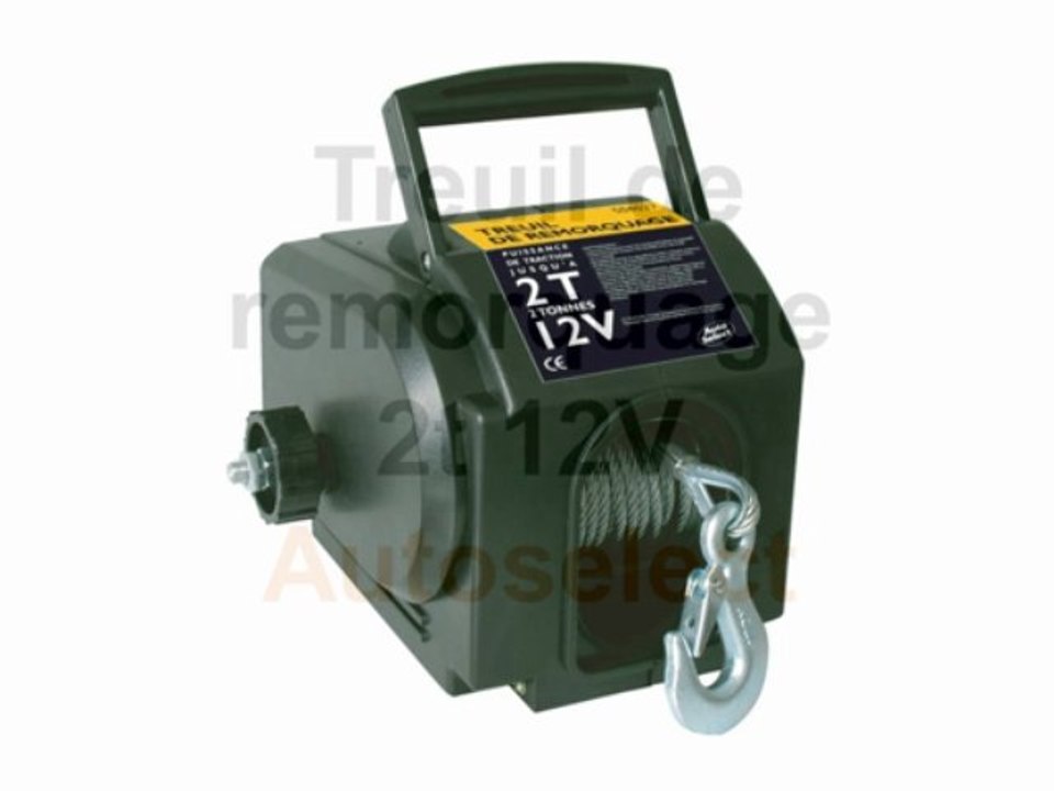 Treuil de remorquage 2t 12V - Autoselect