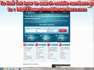 Assistant to search mobile numbers