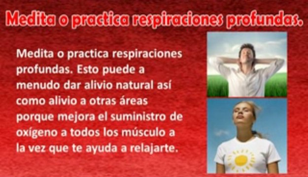 Cómo aliviar el dolor de espalda