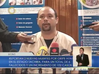 Autoridades sanitarias confirman sexta muerte por AH1N1 en Táchira