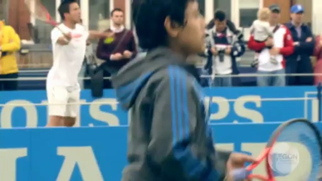 Queen's - Murray juega con un niño de 12 años