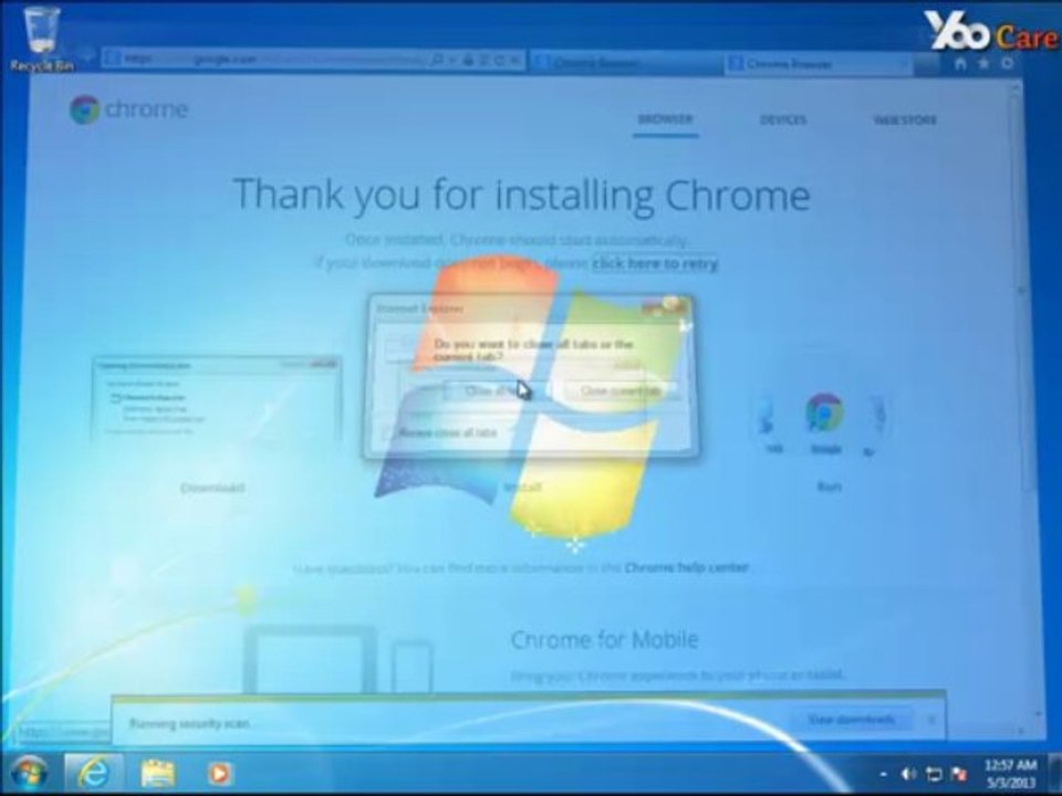 “This Program contained a virus and was deleted” Sovled