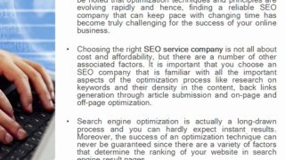 Online Marketing Company, SEO services