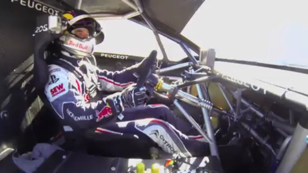 Sebastien Loeb découvre Pikes Peak en Peugeot 208 T16
