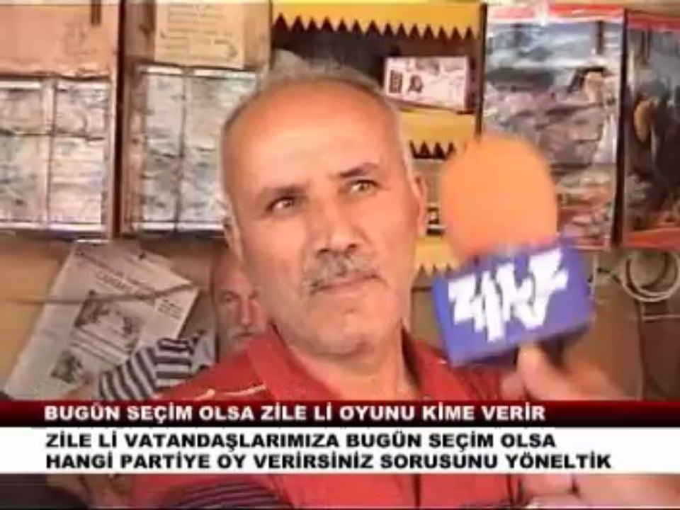 BU GÜN SEÇİM OLSA ZİLE Lİ KİME OY VERİR 11 06 2013