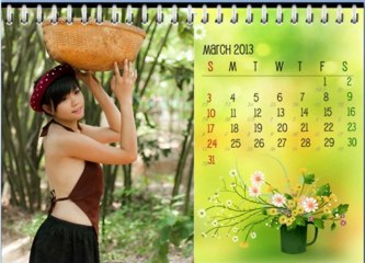 Lịch 2013 Dương Âm Lịch Gái Xuân - Ý Lan (PPS) [720p]