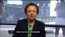 Iranian elections - Nobel Peace Prize winner Shirin...