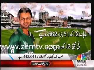 Monthly Salaries of Pakistani Cricketers