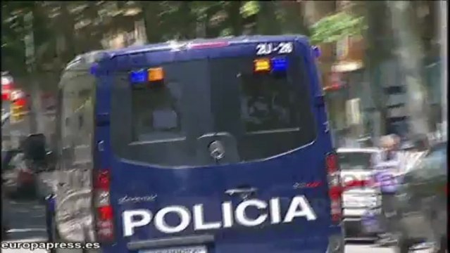 Traslado de los presuntos islamistas detenidos en Barcelona