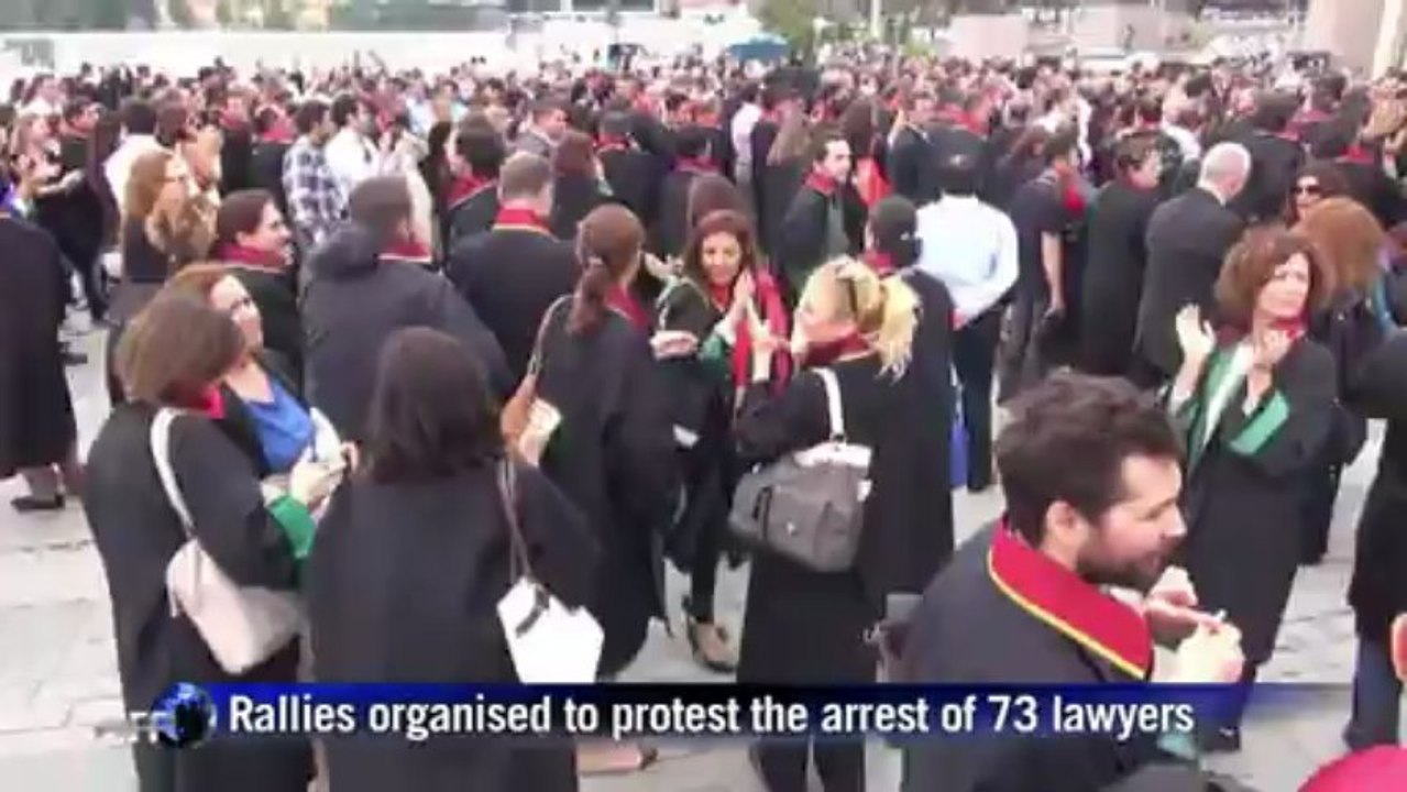 Thousands of lawyers protest in Istanbul and Ankara