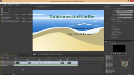 Aprende como crear dvd con menu -El espacio de trabajo en Encore