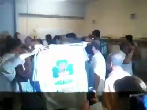 Πανηγυρισμοί του Παναθηναϊκού στα αποδυτήρια (3)