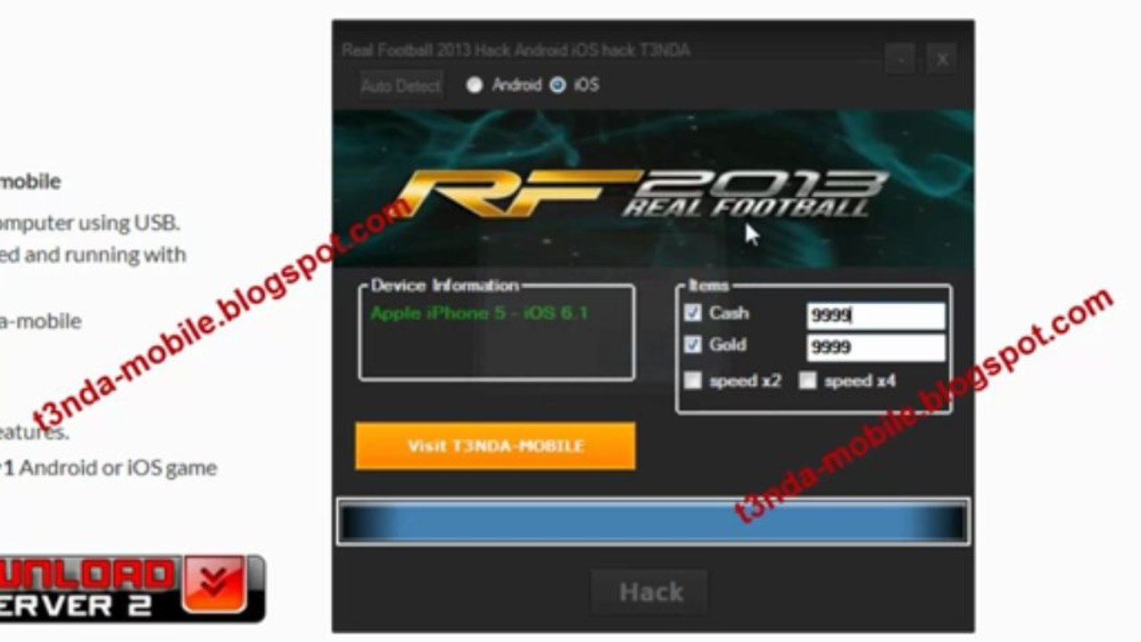 Real Football 2013 Hack Android iOS No root