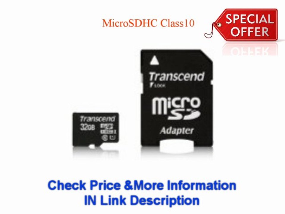 @@@ Cheap price Transcend 32GB MicroSDHC Class10 UHS-1 Memory Card with Adapter 45 MB s (TS32GUSDU1E) Deals