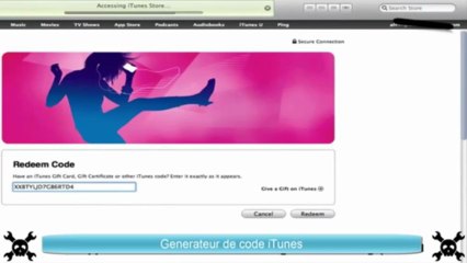 Generateur de code iTunes [Updated 2013]