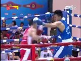 Giải boxing - Trận 4: Võ sĩ Trần Tuấn Hải (Quân đội) - Trần Văn Lê (Quảng Ngãi)