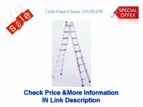 $$$ Buying Little Giant Classic 10103LGW 300-Pound Duty-Rating Ladder System with Work Platform, 22-Foot Best Deal
