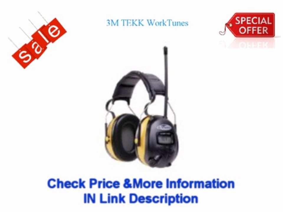 %% Low price 3M TEKK WorkTunes Hearing Protector, MP3 Compatible with AM FM Tuner Cheap Price