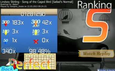 (Osu) Lindsey Stirling - Song of the Caged Bird [Normal]