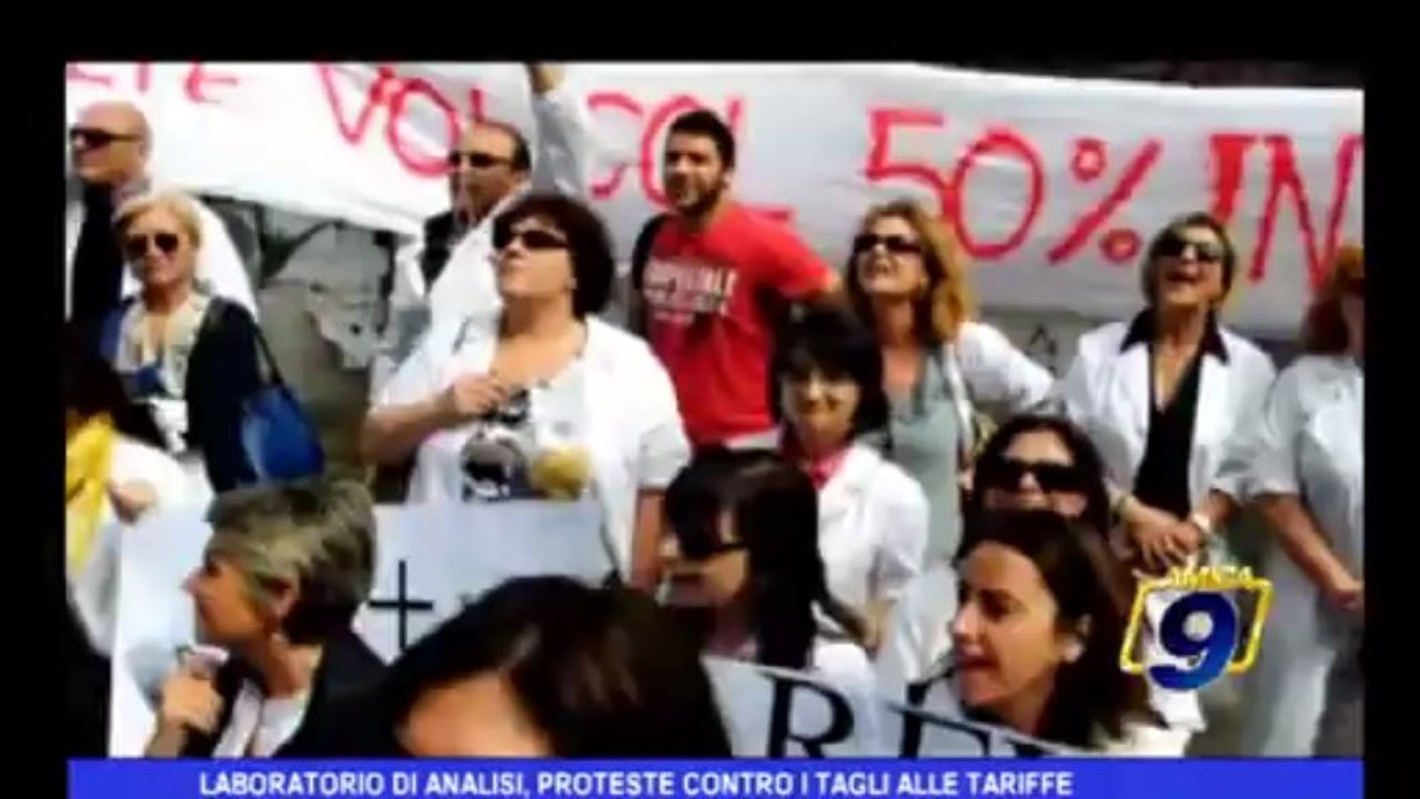 Laboratorio di analisi, proteste contro i tagli alle tariffe