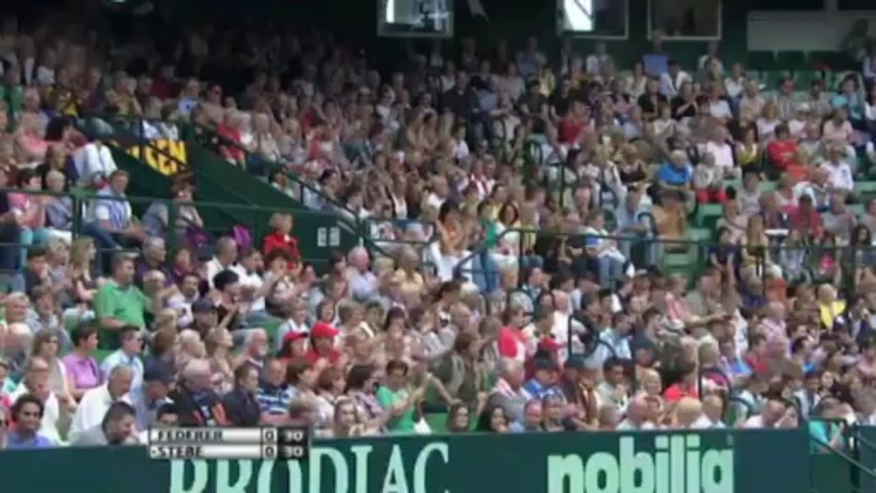 Federer pokonał Stebe