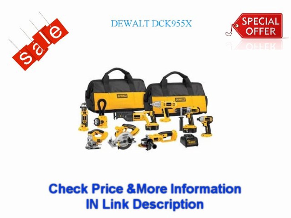 $$$ Shipping Shopping DEWALT DCK955X 18-Volt XRP Cordless 9-Tool Combo Kit Best Price