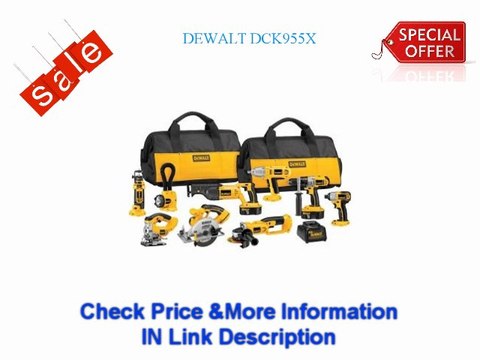 $$$ Shipping Shopping DEWALT DCK955X 18-Volt XRP Cordless 9-Tool Combo Kit Best Price