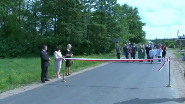 Otwarcie drogi powiatowej w gminie Boguty-Pianki Ostrów Mazowiecka 2013