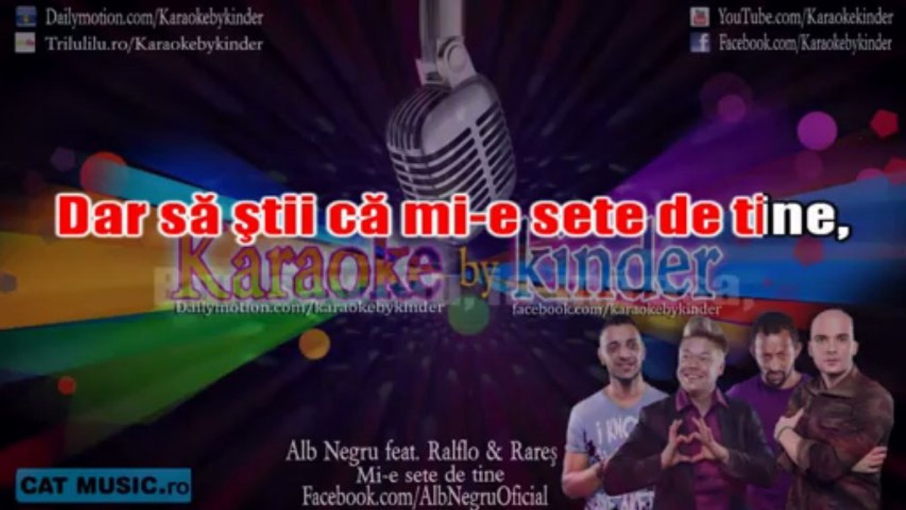 stil Alb Negru feat. Ralflo & Rares - Mi-e sete de tine [Karaoke by kinder]