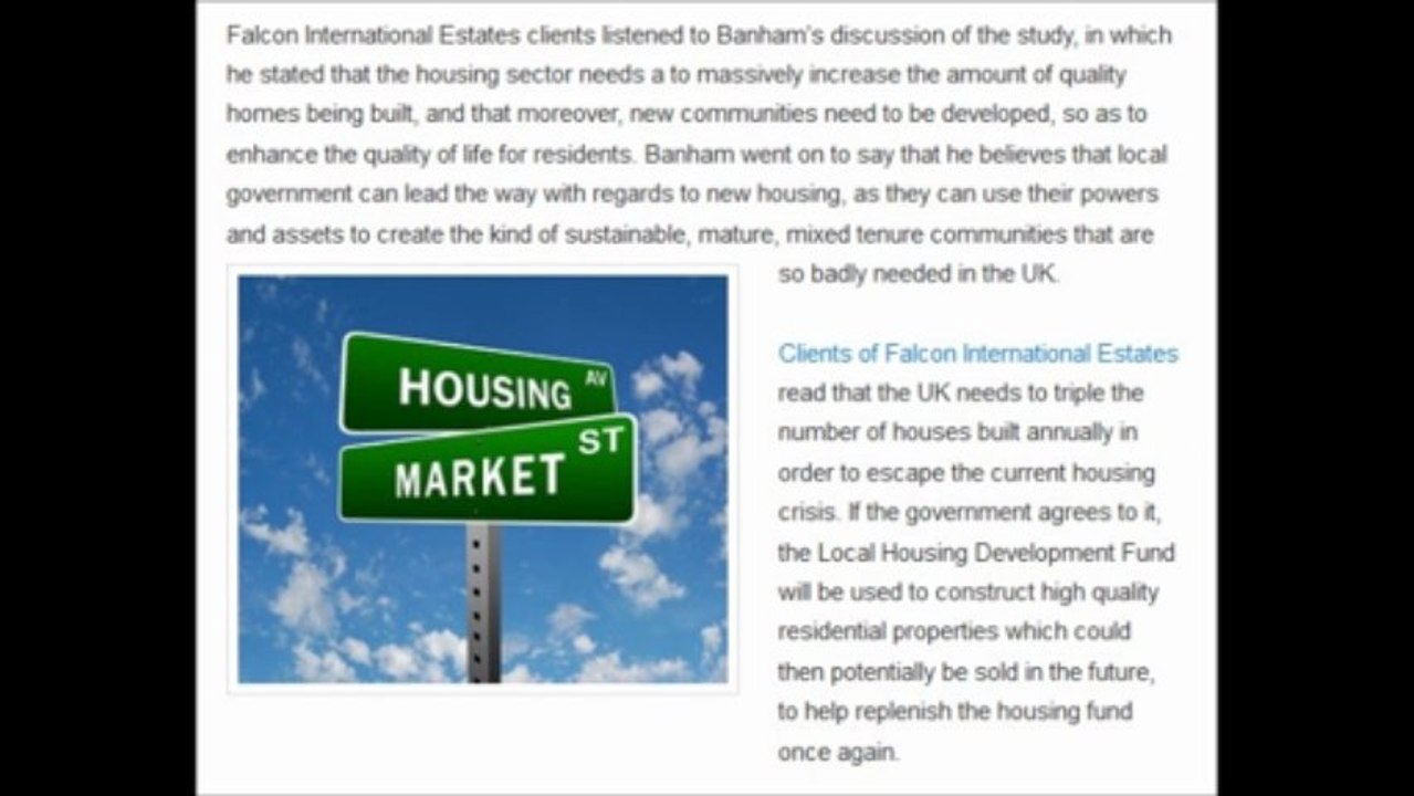 Falcon International Estates - Boosting funds