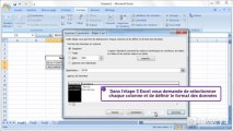 Comment séparer des données avec Excel 2007 ?