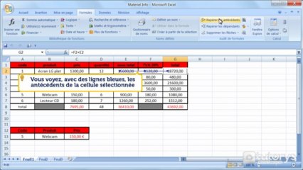Comment utiliser les audits de formule avec Excel 2007 ?