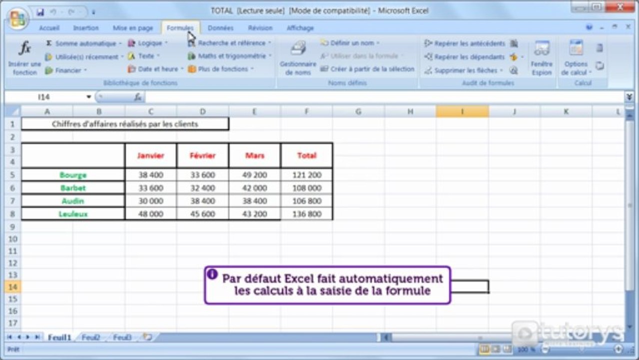 Comment utiliser les options de calcul avec Excel 2007 ?