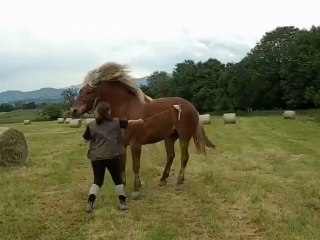 Loupio et Sarah entraînement partie 2 - croupade