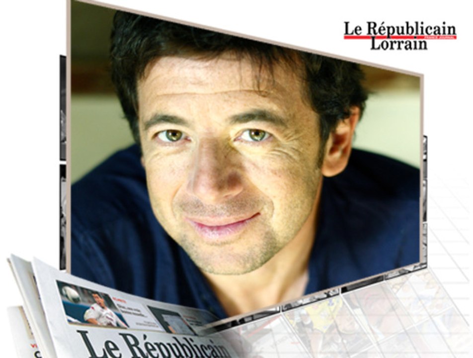 Patrick Bruel, Rédacteur en chef d'un jour, vient d'arriver au Républicain Lorrain