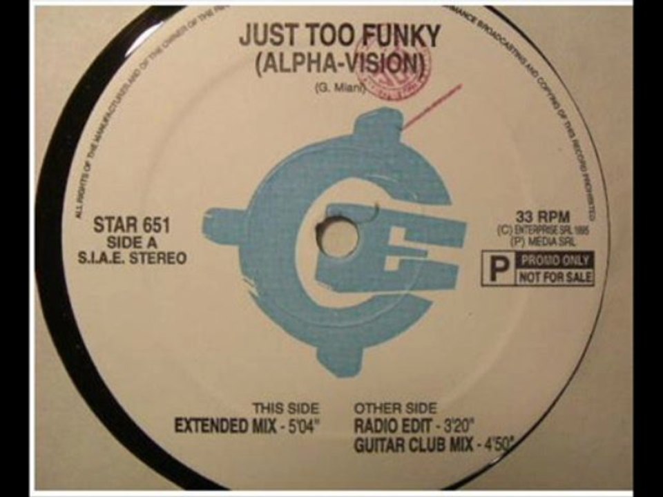 Alpha-Vision - Just Too Funky (Extended Mix)